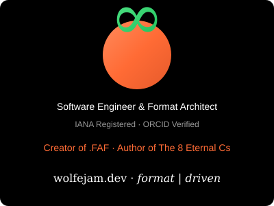 Software Engineer & Format Architect - Creator of .FAF - Author of The 8 Eternal Cs